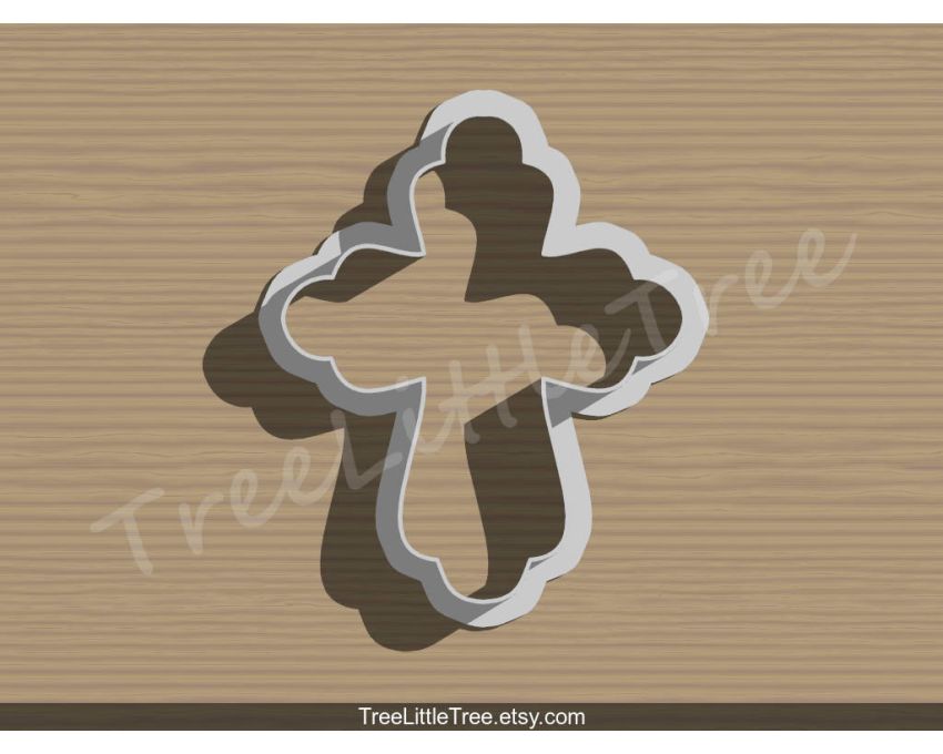 Holy Cross Cookie Cutter. Baby Shower Cookie Cutter