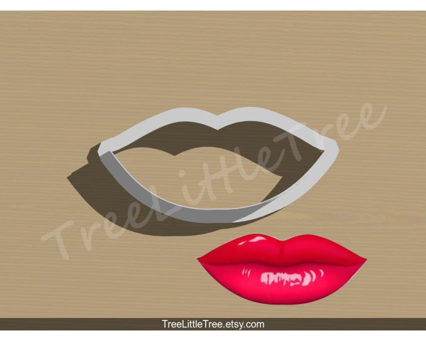 Lip Style2 Cookie Cutter.Valentine's day Cookie Cutter