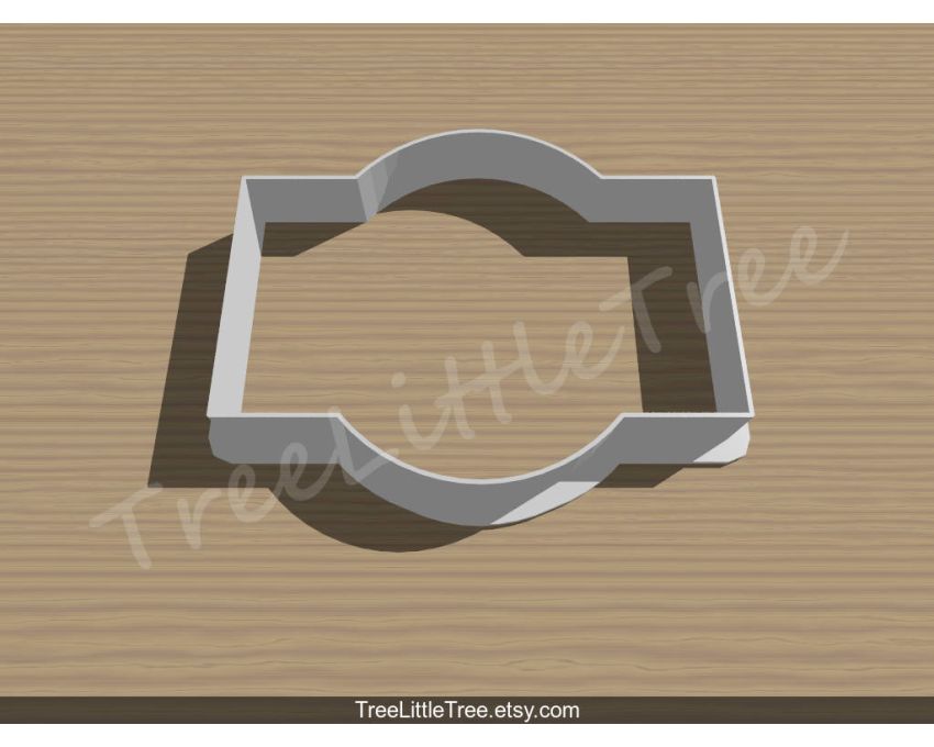 Plaque Style4 Cookie Cutter.Unique Cookie Cutter