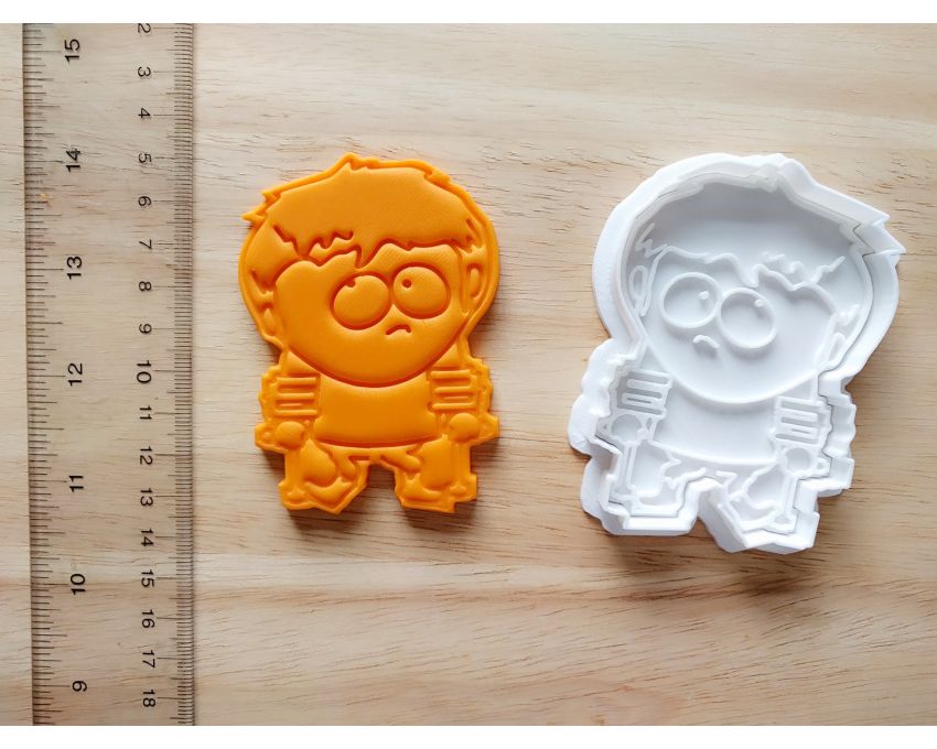 South Park Jimmy Valmer Cookie Cutter and Stamp Set. Cartoon Cookie Cutter
