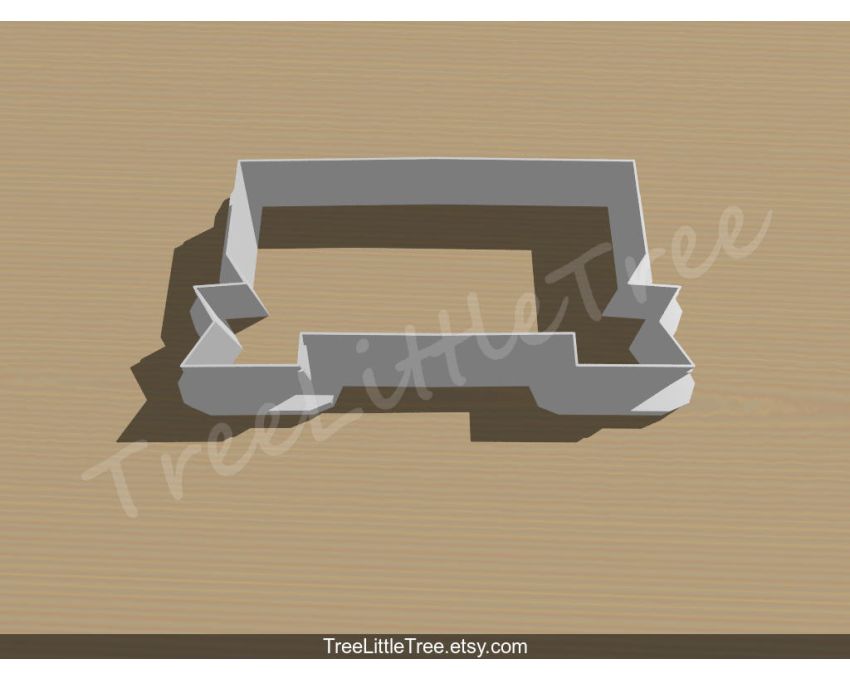 Banner Cookie Cutter. Unique Cookie Cutter