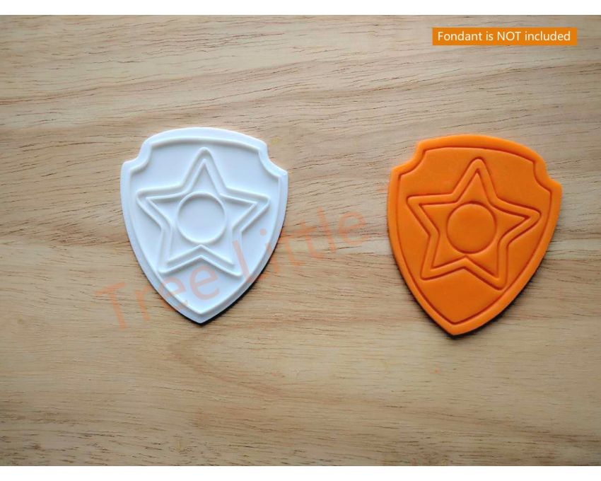 Chase Paw Patrol Cookie Cutter and Stamp Set. PAW Patrol Cookie Cutter