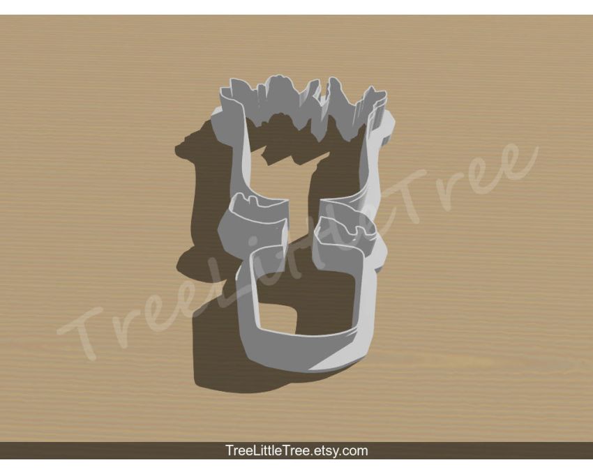 Baby Groot Cookie Cutter. Cartoon Cookie Cutter