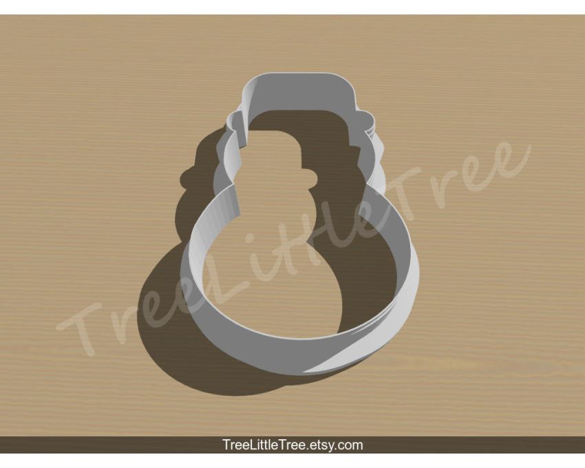 Snowman Cookie Cutter. Christmas Cookie Cutter
