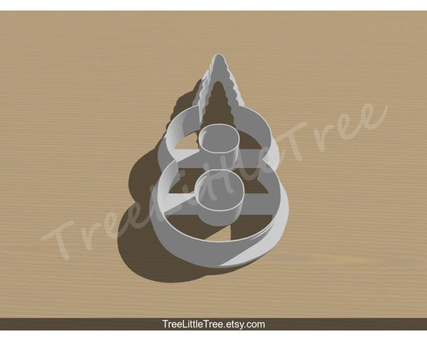 Unicorn Number Eight Cookie Cutter. Unicorn Cookie Cutter