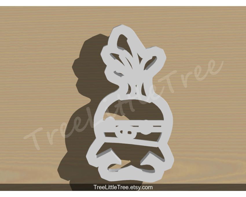 Tunip Vegimal Cookie Cutter. Cartoon Cookie Cutter