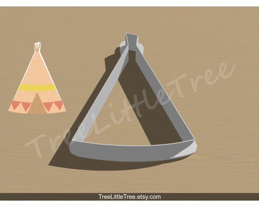 Teepee Cookie Cutter. Unique Cookie Cutter