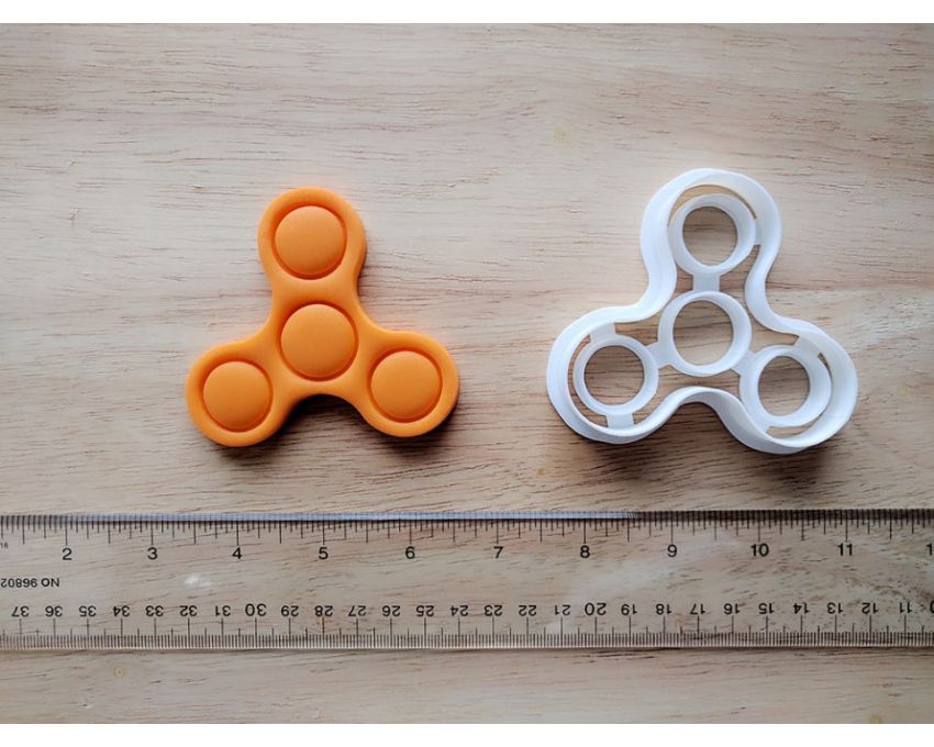 Fidget Spinner Cookie Cutter. Toy Cookie Cutter