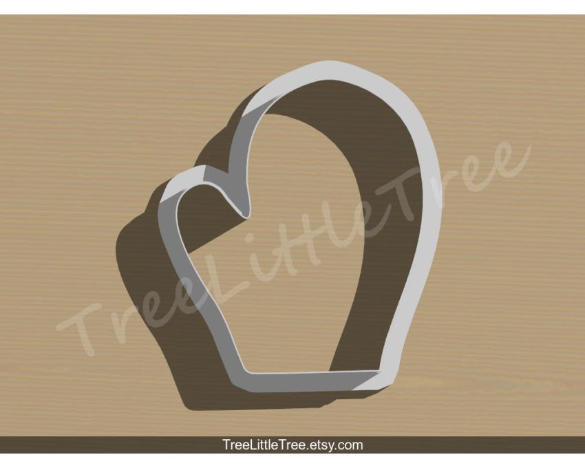 Mitten Style 1 Cookie Cutter. Christmas Cookie Cutter