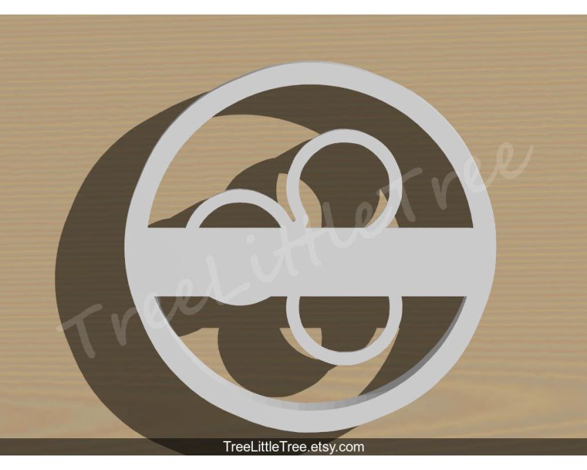 Ripple Coin Cookie Cutter. Unique Cookie Cutter