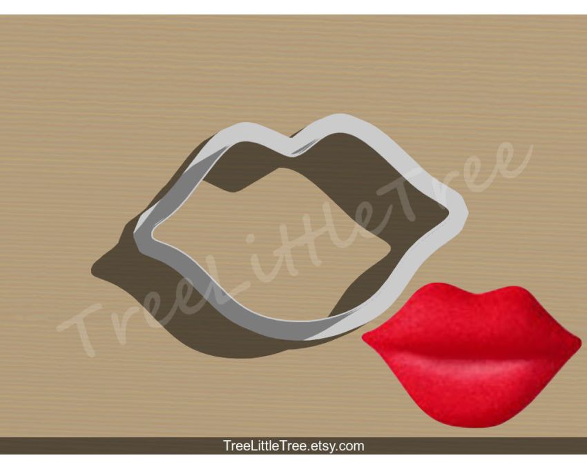 Lip Cookie Cutter. Valentine's day Cookie Cutter
