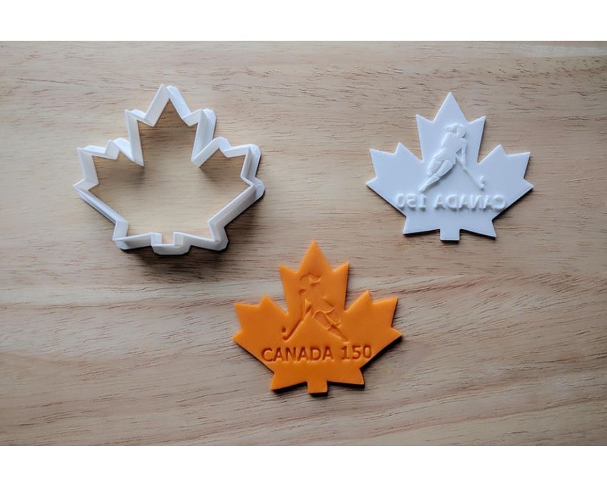 Field Hockey Cookie Cutter and Stamp Set. Canada Cookie Cutter