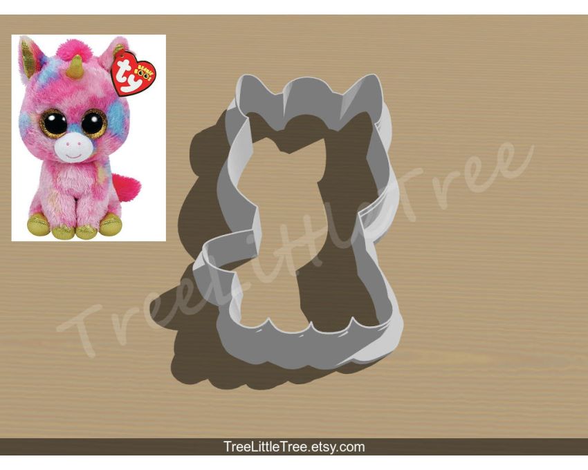 Cute Beanie Boo Cookie Cutter. Toy Cookie Cutter