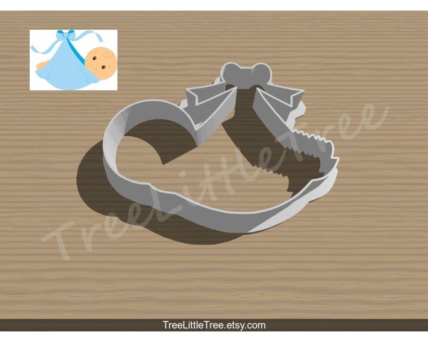 Baby Boy Cookie Cutter. Baby Shower Cookie Cutter