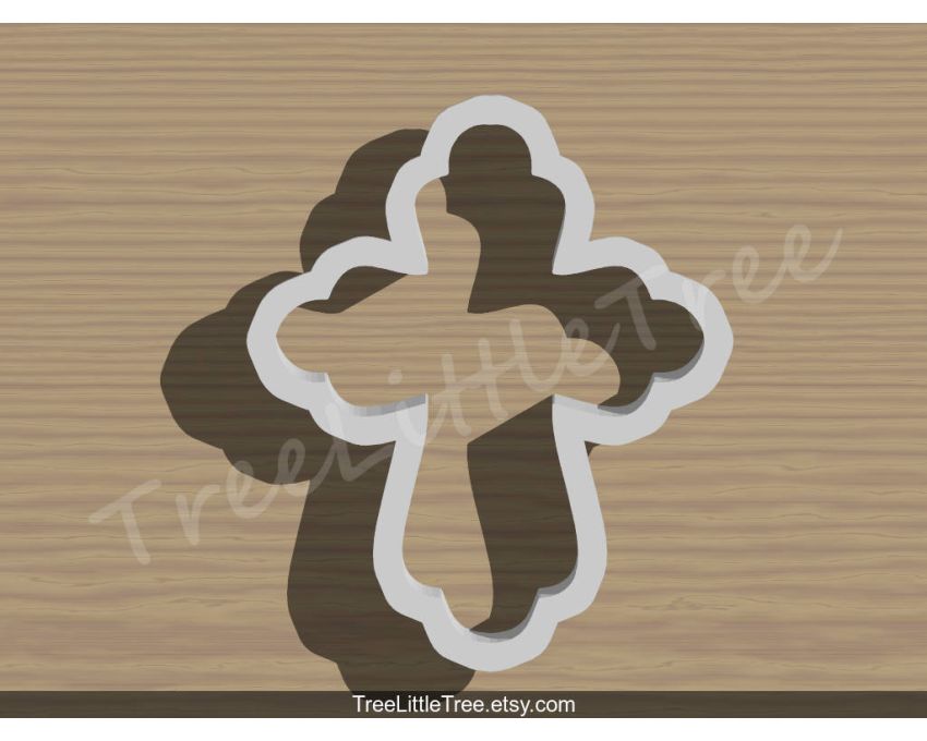 Holy Cross Cookie Cutter. Baby Shower Cookie Cutter