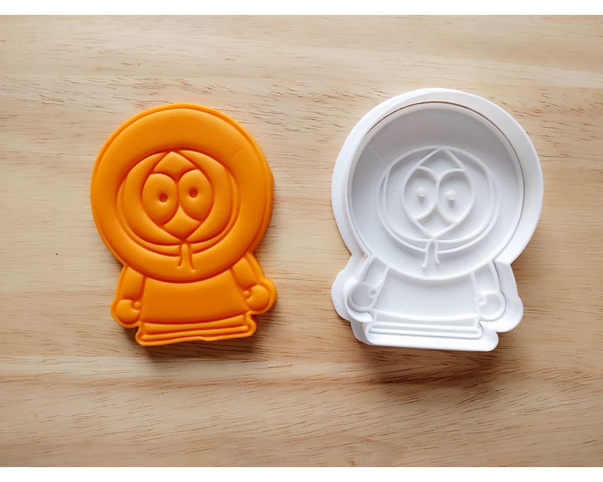 South Park Kenny Cookie Cutter and Stamp Set. Cartoon Cookie Cutter