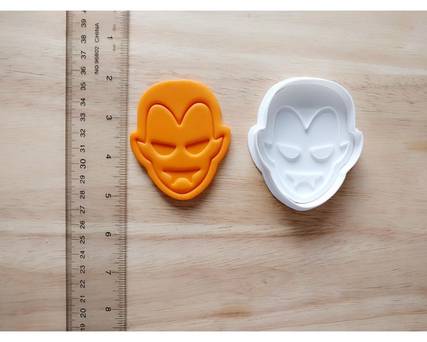 Halloween Vampire Cookie Cutter and Stamp Set. Halloween Cookie Cutter