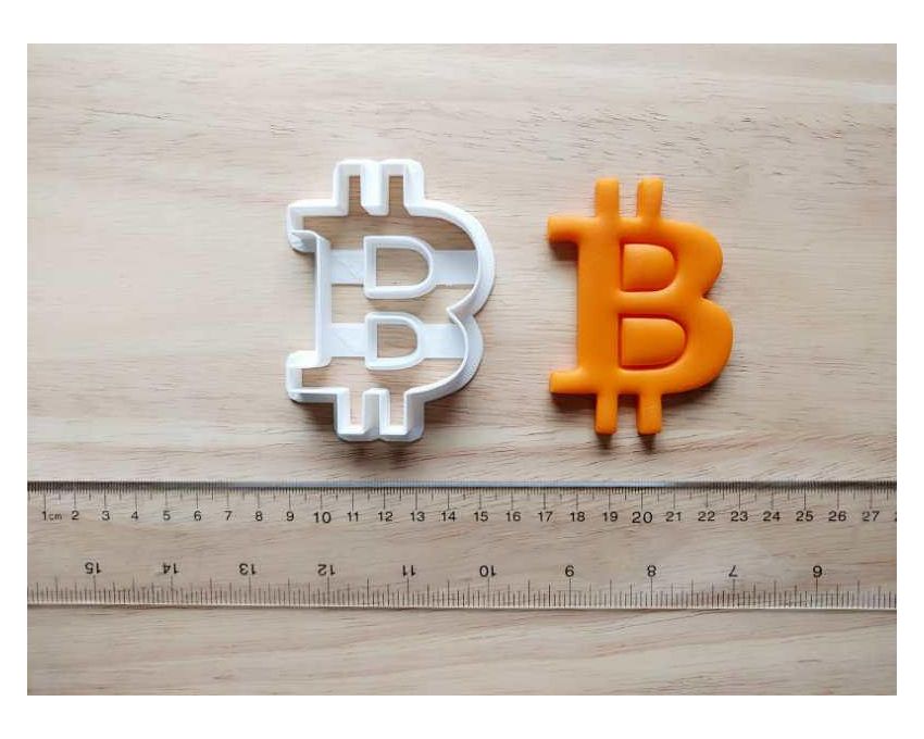 Bitcoin Cookie Cutter. Unique Cookie Cutter