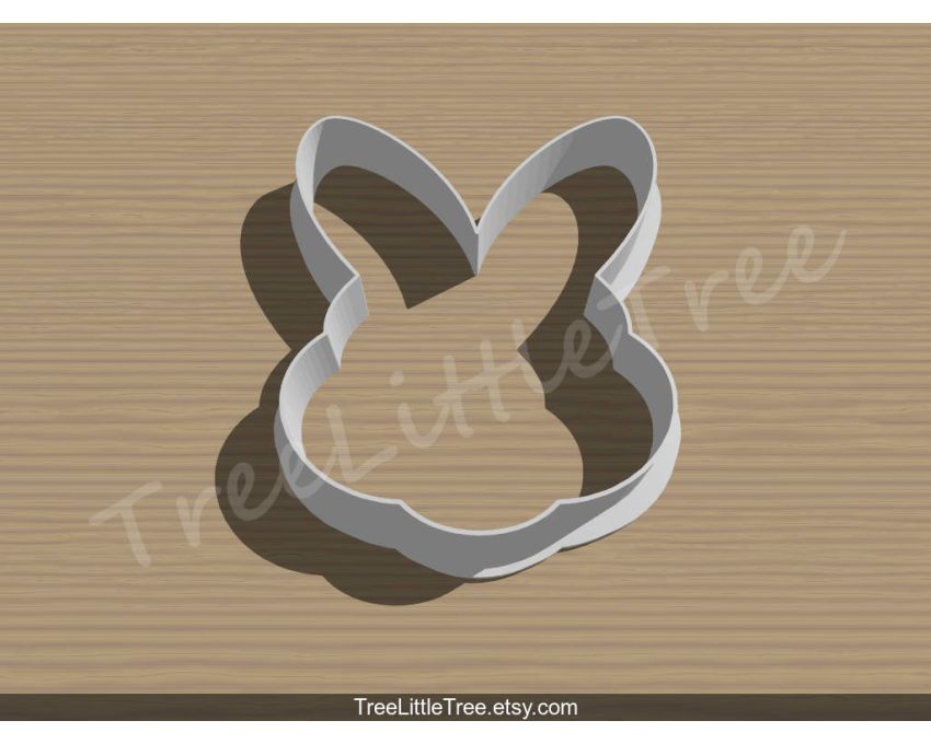 Bunny Head Cookie Cutter. Easter Cookie Cutter