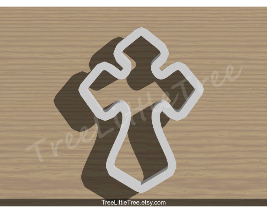 Holy Cross Style2 Cookie Cutter.Baby Shower Cookie Cutter