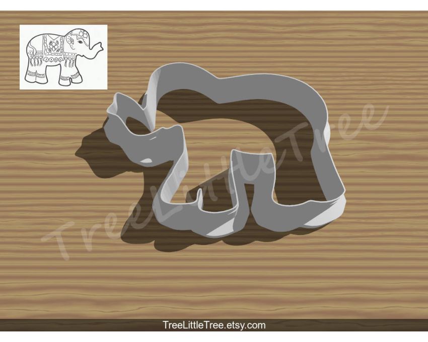 Elephant Style3 Cookie Cutter.Animal Cookie Cutter