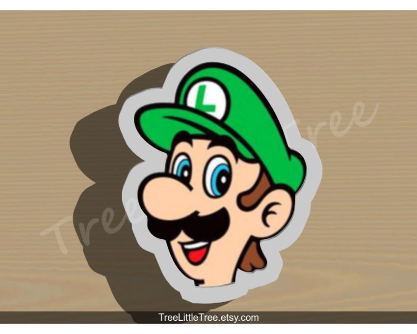 Luigi Cookie Cutter. Super Mario Cookie Cutter