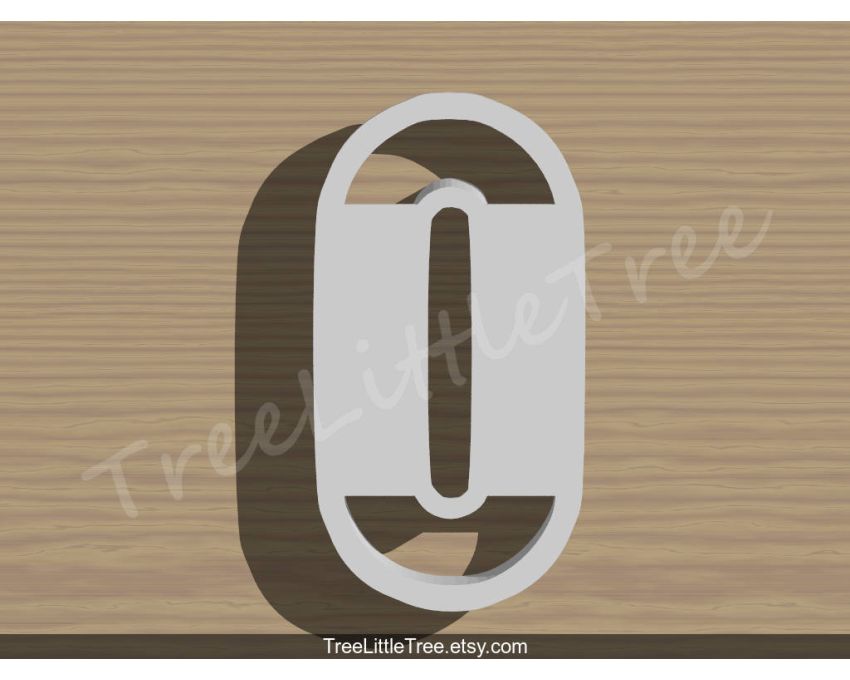 Number Zero Cookie Cutter. Number Cookie Cutter