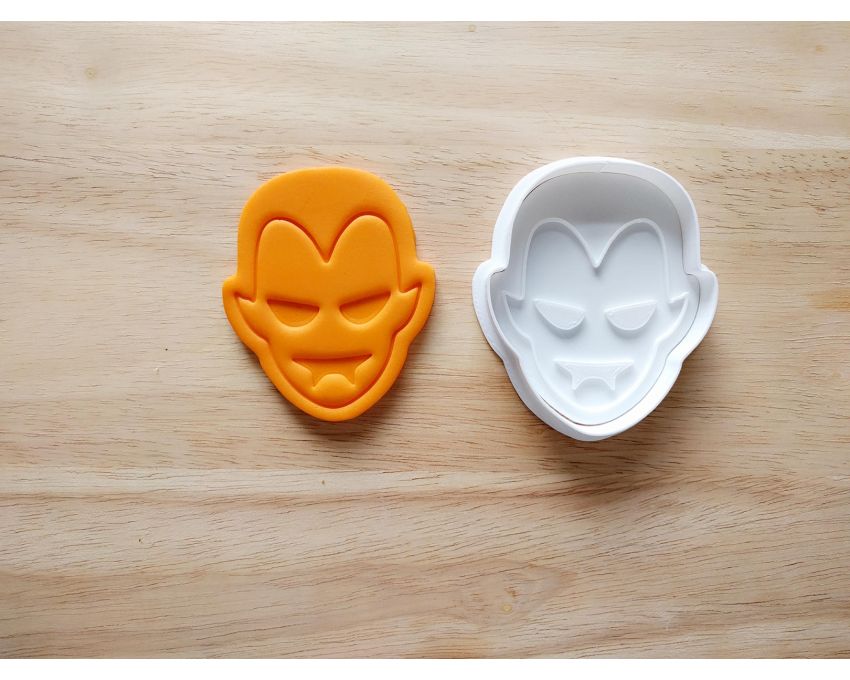 Halloween Vampire Cookie Cutter and Stamp Set. Halloween Cookie Cutter
