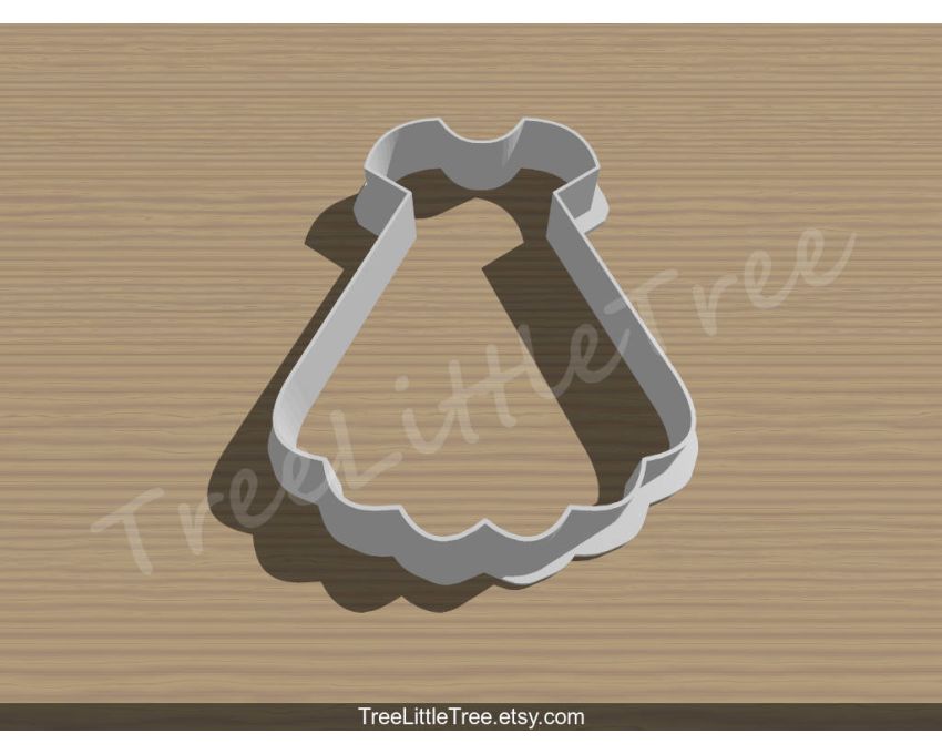 Dress Cookie Cutter. Baby Shower Cookie Cutter