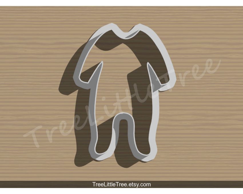 Onesie Cookie Cutter. Baby Shower Cookie Cutter. 