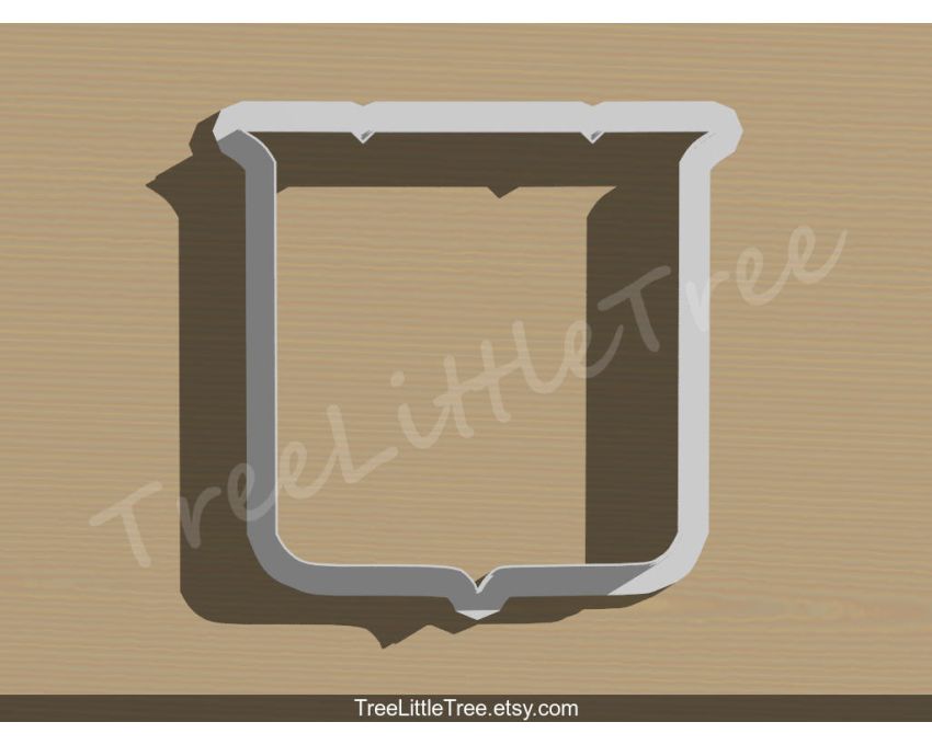 Plaque Style3 Cookie Cutter.Unique Cookie Cutter