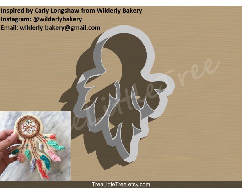 Wilderly Bakery Dream catcher Cookie Cutter. Dream catcher Cookie Cutter