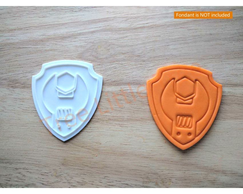 Rubble Paw Patrol Cookie Cutter and Stamp Set. PAW Patrol Cookie Cutter
