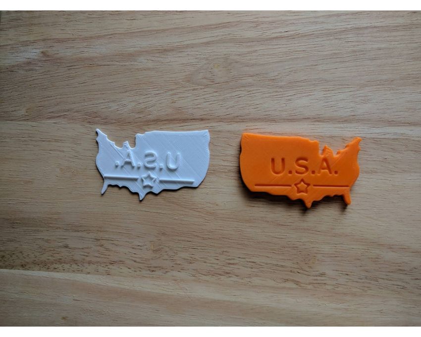 USA Map Cookie Cutter and Stamp Set. USA Cookie Cutter