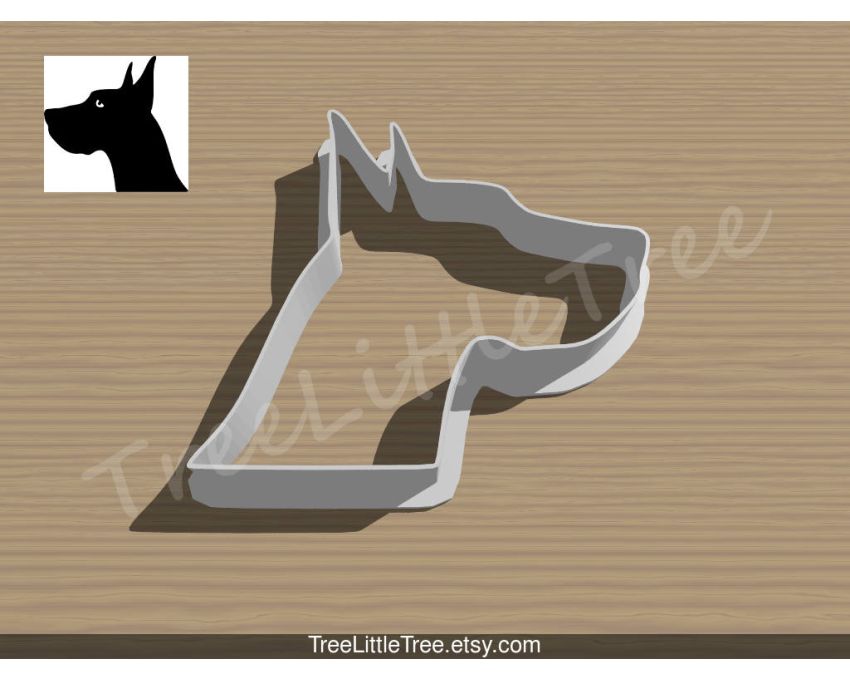 Great Dane Dog Cookie Cutter. Pet Cookie Cutter