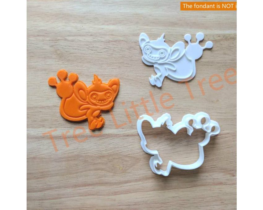 Aipon Cookie Cutter and Stamp Set. Pokemon Cookie Cutter