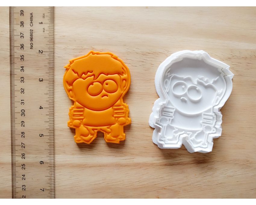 South Park Jimmy Valmer Cookie Cutter and Stamp Set. Cartoon Cookie Cutter