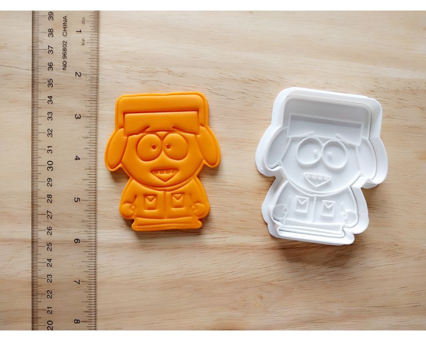 South Park Kyle Broflovski Cookie Cutter and Stamp Set. Cartoon Cookie Cutter