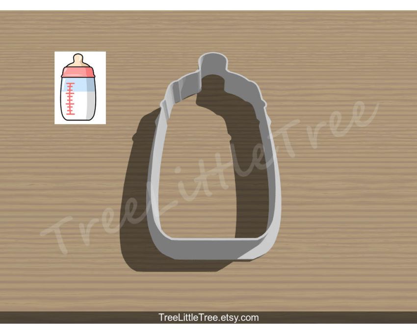 Milk Bottle Cookie Cutter. Baby Shower Cookie Cutter