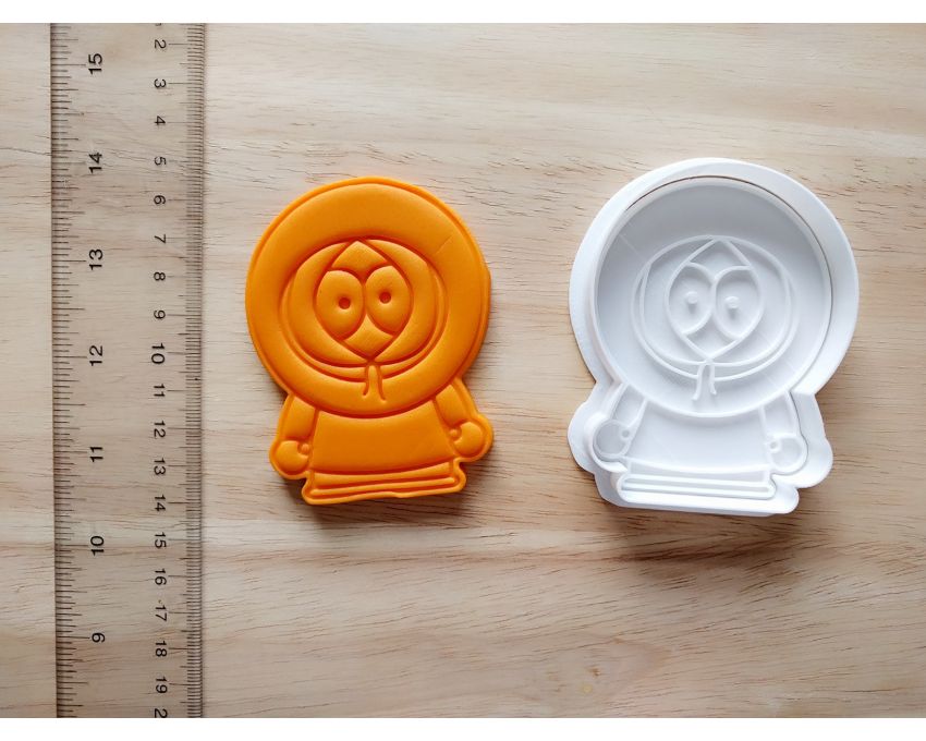 South Park Kenny Cookie Cutter and Stamp Set. Cartoon Cookie Cutter