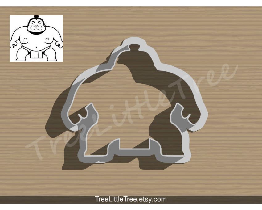 Japanese Sumo Wrestler Cookie Cutter. Japan Cookie Cutter