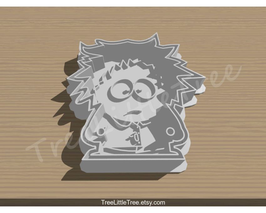 South Park Tweek Tweak Cookie Cutter and Stamp Set. Cartoon Cookie Cutter
