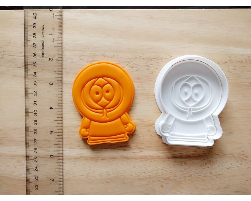 South Park Kenny Cookie Cutter and Stamp Set. Cartoon Cookie Cutter