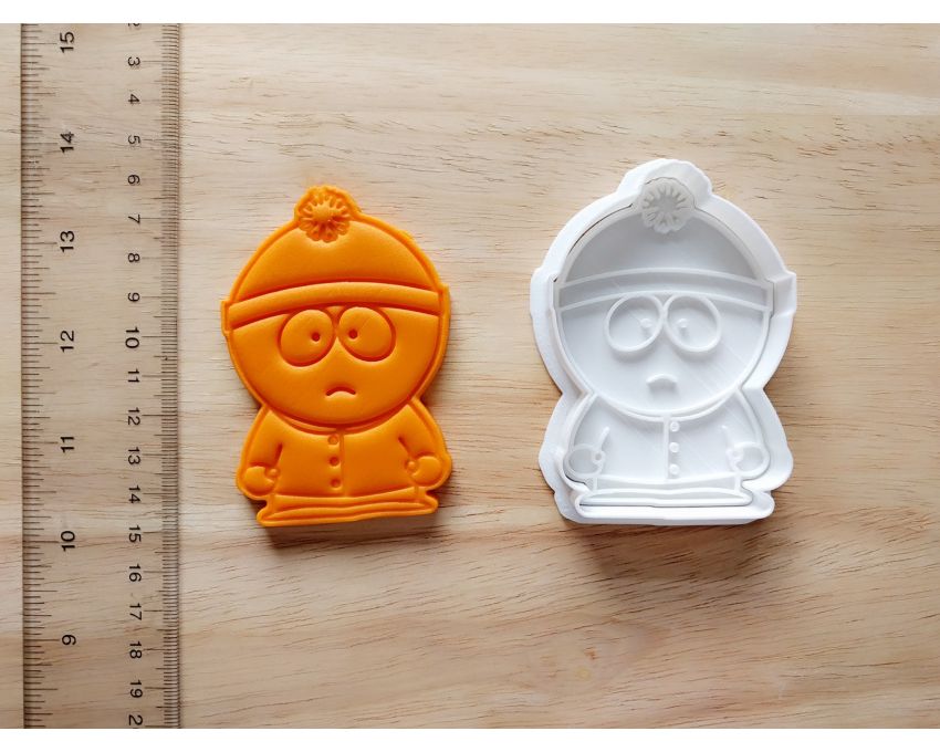 South Park Stan Marsh Cookie Cutter and Stamp Set. Cartoon Cookie Cutter
