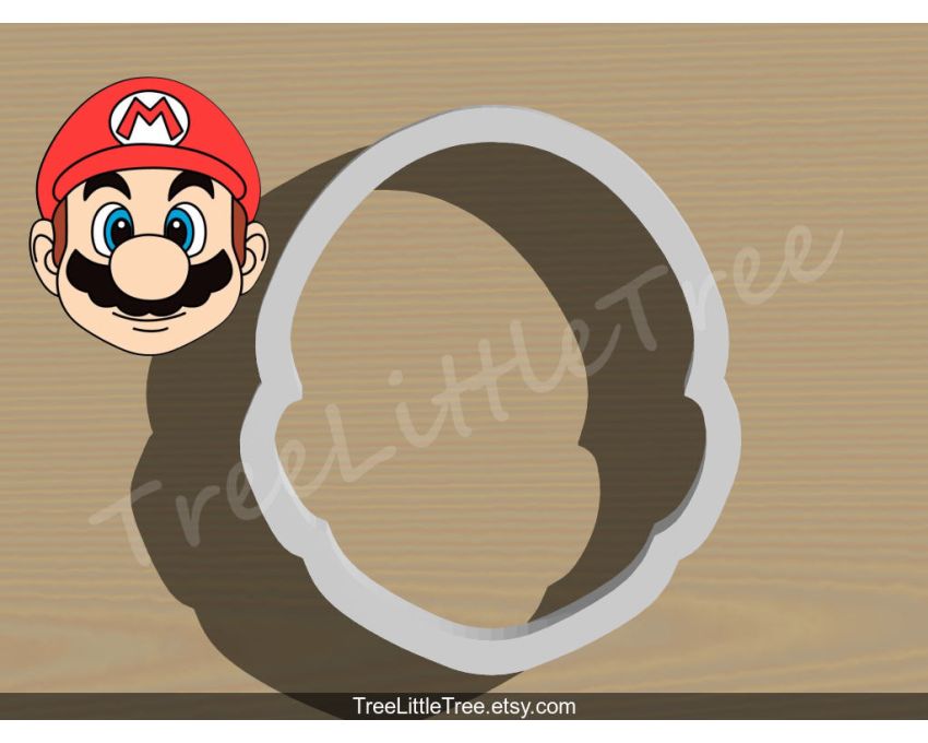 Super mario Cookie Cutter. Gaming Cookie Cutter