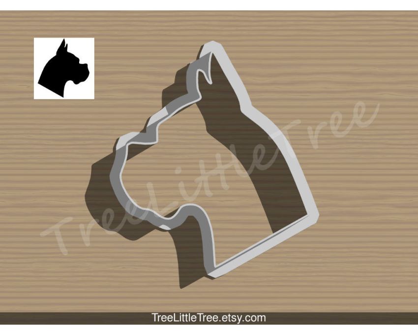 Boxer Dog Cookie Cutter. Pet Cookie Cutter