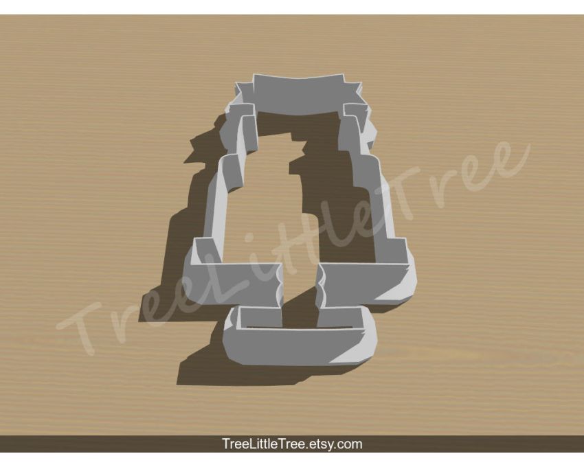 Tall Cake Stand Cookie Cutter. Unique Cookie Cutter