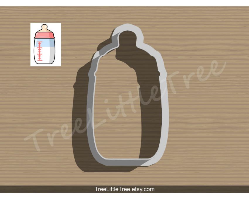 Milk Bottle Cookie Cutter. Baby Shower Cookie Cutter