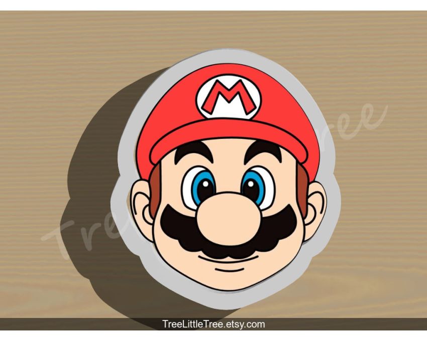 Super mario Cookie Cutter. Gaming Cookie Cutter