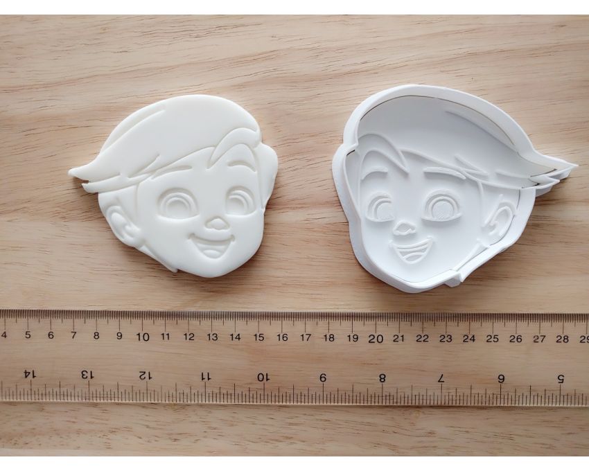 Boss Baby Tim Cookie Cutter and Stamp Set. Cartoon Cookie Cutter